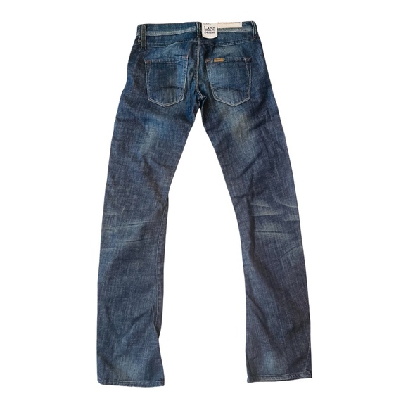 RARE Vintage Lee Works Denim Blue Jeans Women's Men's Size W25xL31 - Picture 3 of 12